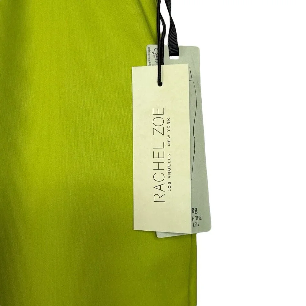 NEW Rachel Zoe High-Rise Slim Leg Pants Plus Size 16 Green Pull On Career NWT - Picture 4 of 8